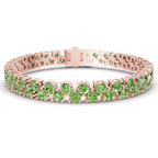 14ct Rose Gold Isidora Round Double Row Lab Diamond Tennis Bracelet (4 Ct. Tw.) front image