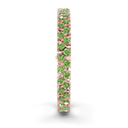 14ct Rose Gold Isidora Round Double Row Lab Diamond Tennis Bracelet (4 Ct. Tw.) left