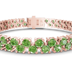 14ct Rose Gold Isidora Round Double Row Lab Diamond Tennis Bracelet (4 Ct. Tw.) right