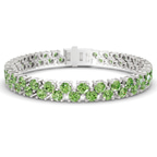 14ct White Gold Isidora Round Double Row Lab Diamond Tennis Bracelet (4 Ct. Tw.) front image