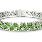 14ct White Gold Isidora Round Double Row Lab Diamond Tennis Bracelet (4 Ct. Tw.) right