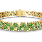 9ct Yellow Gold Isidora Round Double Row Lab Diamond Tennis Bracelet (4 Ct. Tw.) right