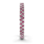9ct White Gold Isidora Round Double Row Lab Diamond Tennis Bracelet (4 Ct. Tw.) left