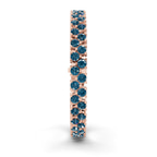14ct Rose Gold Isidora Round Double Row Lab Diamond Tennis Bracelet (4 Ct. Tw.) left