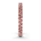 14ct Rose Gold Isidora Round Double Row Lab Diamond Tennis Bracelet (4 Ct. Tw.) left