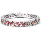 Platinum Isidora Round Double Row Lab Diamond Tennis Bracelet (4 Ct. Tw.) front image