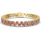 14ct Yellow Gold Isidora Round Double Row Lab Diamond Tennis Bracelet (4 Ct. Tw.) front image