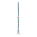 14kt Rose Gold Serene Pear Lab Diamond Tennis Bracelet (7 Ct. Tw.) standing product image one
