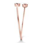 14kt Rose Gold Elora Flexi Lab Diamond Bangle Bracelet (1 Ct. Tw.) left