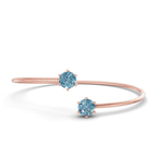 14kt Rose Gold Elora Flexi Lab Diamond Bangle Bracelet (1 Ct. Tw.) front image