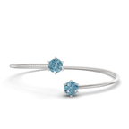 14kt White Gold Elora Flexi Lab Diamond Bangle Bracelet (1 Ct. Tw.) front image