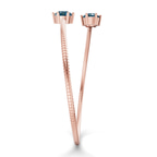14kt Rose Gold Elora Flexi Lab Diamond Bangle Bracelet (1 Ct. Tw.) left
