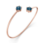 14kt Rose Gold Elora Flexi Lab Diamond Bangle Bracelet (1 Ct. Tw.) right