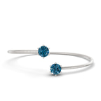 14kt White Gold Elora Flexi Lab Diamond Bangle Bracelet (1 Ct. Tw.) front image