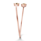 14kt Rose Gold Elora Flexi Lab Diamond Bangle Bracelet (1 Ct. Tw.) left