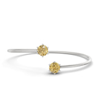 14kt White Gold Elora Flexi Lab Diamond Bangle Bracelet (1 Ct. Tw.) front image