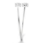 14kt White Gold Cleo Flexi Lab Diamond Bangle Bracelet (1 Ct. Tw.) left