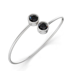 14kt White Gold Cleo Flexi Lab Diamond Bangle Bracelet (1 Ct. Tw.) right
