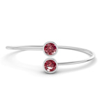 14kt White Gold Cleo Flexi Lab Diamond Bangle Bracelet (1 Ct. Tw.) front image