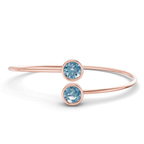 14kt Rose Gold Cleo Flexi Lab Diamond Bangle Bracelet (1 Ct. Tw.) front image