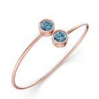 14kt Rose Gold Cleo Flexi Lab Diamond Bangle Bracelet (1 Ct. Tw.) right