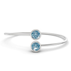 14kt White Gold Cleo Flexi Lab Diamond Bangle Bracelet (1 Ct. Tw.) front image