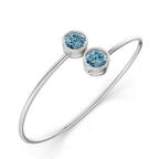 14kt White Gold Cleo Flexi Lab Diamond Bangle Bracelet (1 Ct. Tw.) right