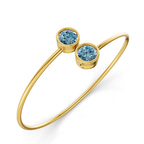 14kt Yellow Gold Cleo Flexi Lab Diamond Bangle Bracelet (1 Ct. Tw.) right