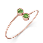 14kt Rose Gold Cleo Flexi Lab Diamond Bangle Bracelet (1 Ct. Tw.) right