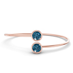 14kt Rose Gold Cleo Flexi Lab Diamond Bangle Bracelet (1 Ct. Tw.) front image
