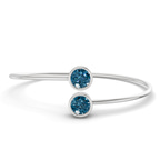 14kt White Gold Cleo Flexi Lab Diamond Bangle Bracelet (1 Ct. Tw.) front image