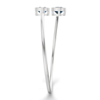 14kt White Gold Cleo Flexi Lab Diamond Bangle Bracelet (1 Ct. Tw.) left