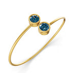 14kt Yellow Gold Cleo Flexi Lab Diamond Bangle Bracelet (1 Ct. Tw.) right