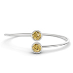 14kt White Gold Cleo Flexi Lab Diamond Bangle Bracelet (1 Ct. Tw.) front image
