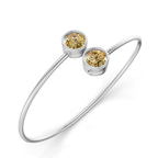 14kt White Gold Cleo Flexi Lab Diamond Bangle Bracelet (1 Ct. Tw.) right