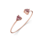 14kt Rose Gold Amoura Heart Flexi Lab Diamond Bangle Bracelet (1 Ct. Tw.) right