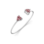 14kt White Gold Amoura Heart Flexi Lab Diamond Bangle Bracelet (1 Ct. Tw.) right