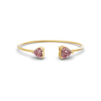 14kt Yellow Gold Amoura Heart Flexi Lab Diamond Bangle Bracelet (1 Ct. Tw.) front image