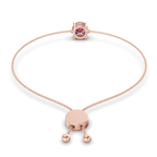 14ct Rose Gold Paula Round Fashion Bracelet (3/4 Ct. Tw.) standing product image one