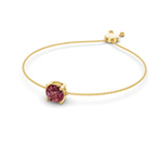 14ct Yellow Gold Paula Round Fashion Bracelet (3/4 Ct. Tw.) side right image one