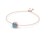 14ct Rose Gold Paula Round Fashion Bracelet (1 Ct. Tw.) side right image one