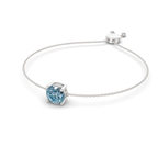 14ct White Gold Paula Round Fashion Bracelet (3/4 Ct. Tw.) side right image one