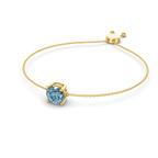 14ct Yellow Gold Paula Round Fashion Bracelet (3/4 Ct. Tw.) side right image one