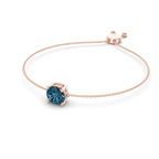 14ct Rose Gold Paula Round Fashion Bracelet (3/4 Ct. Tw.) side right image one
