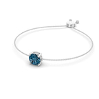 14ct White Gold Paula Round Fashion Bracelet (3/4 Ct. Tw.) side right image one
