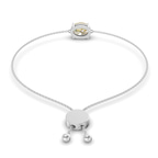 14ct White Gold Alison Oval Fashion Bracelet (3/4 Ct. Tw.) left