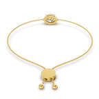 14ct Yellow Gold Alison Oval Fashion Bracelet (3/4 Ct. Tw.) left