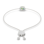14ct White Gold Alison Oval Fashion Bracelet (3/4 Ct. Tw.) left