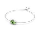 14ct White Gold Alison Oval Fashion Bracelet (3/4 Ct. Tw.) right