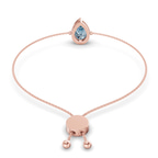 14ct Rose Gold Michelle Pear Fashion Bracelet (3/4 Ct. Tw.) left